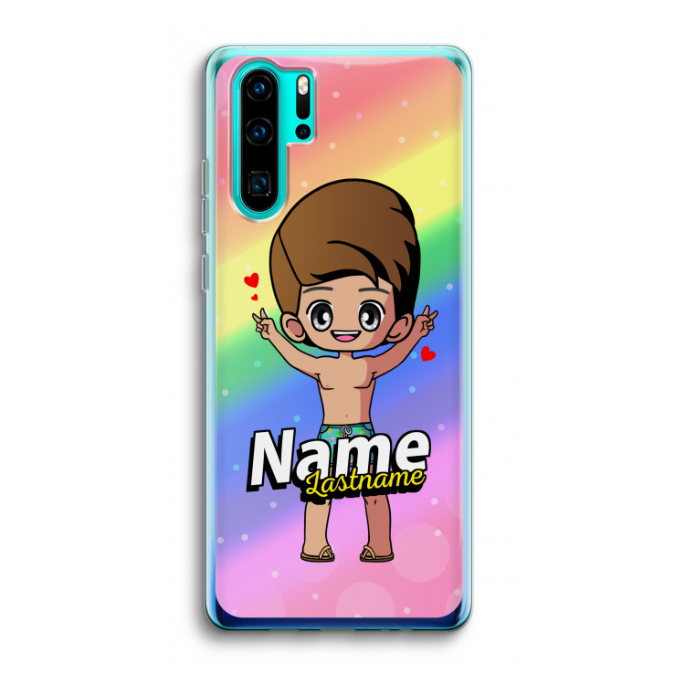 Chibi Maker man: Huawei P30 Pro Transparant Hoesje