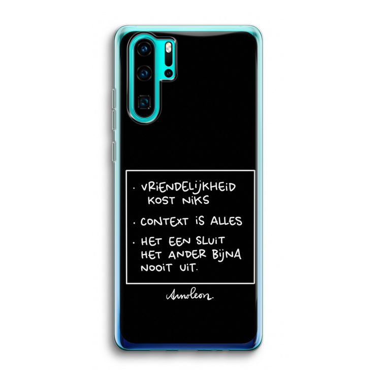 Mijn Motto's: Huawei P30 Pro Transparant Hoesje