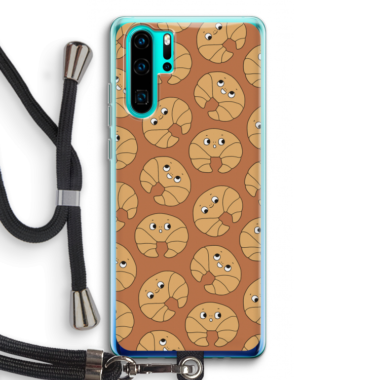 Croissant: Huawei P30 Pro Transparant Hoesje met koord