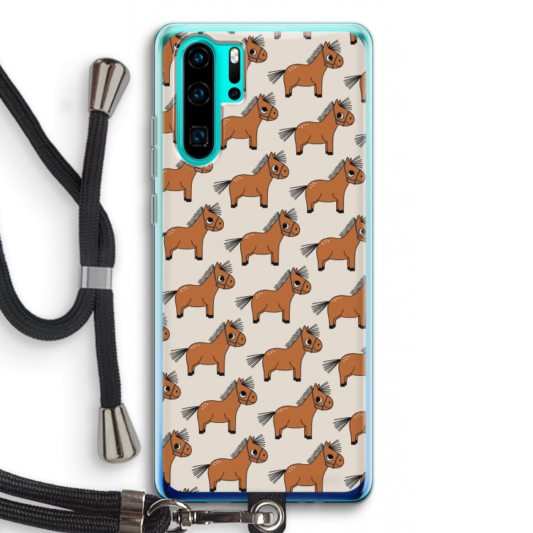 Pony: Huawei P30 Pro Transparant Hoesje met koord