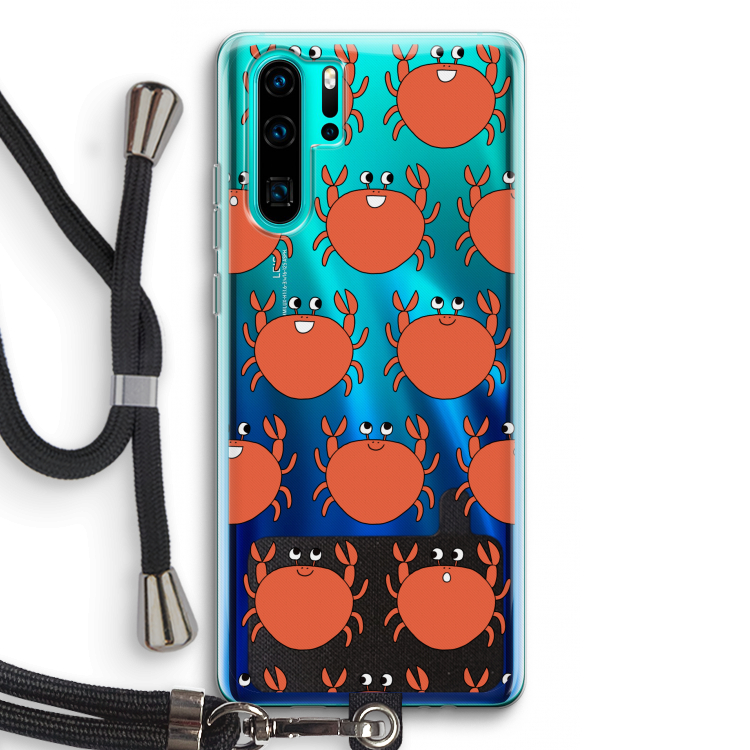 Krab: Huawei P30 Pro Transparant Hoesje met koord