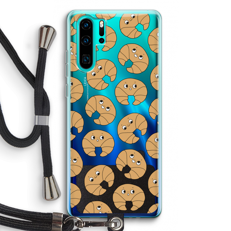 Croissant: Huawei P30 Pro Transparant Hoesje met koord