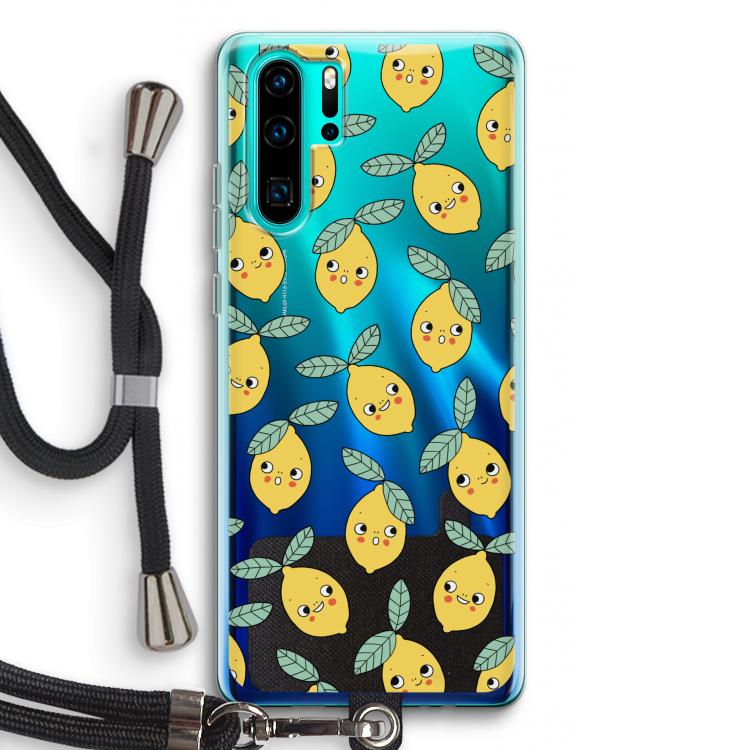 Citroenen: Huawei P30 Pro Transparant Hoesje met koord
