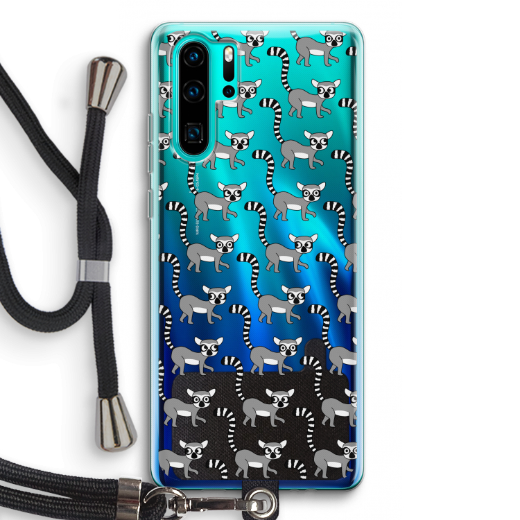 Makis: Huawei P30 Pro Transparant Hoesje met koord