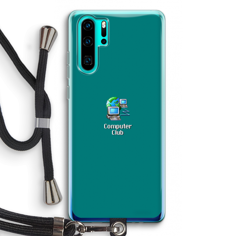 Win98: Huawei P30 Pro Transparant Hoesje met koord
