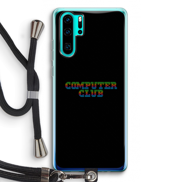 Retro: Huawei P30 Pro Transparant Hoesje met koord