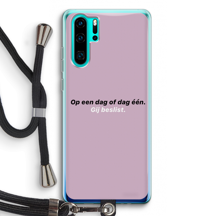 gij beslist: Huawei P30 Pro Transparant Hoesje met koord