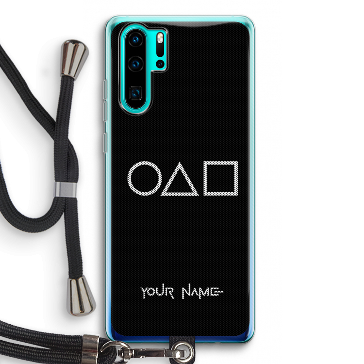 Squid Game: Huawei P30 Pro Transparant Hoesje met koord