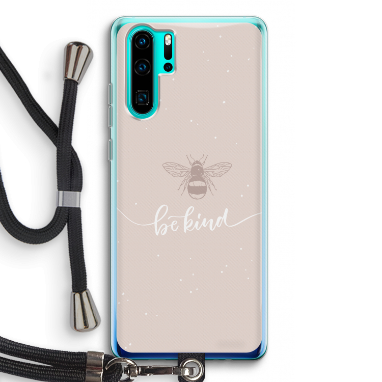 Be(e) kind: Huawei P30 Pro Transparant Hoesje met koord
