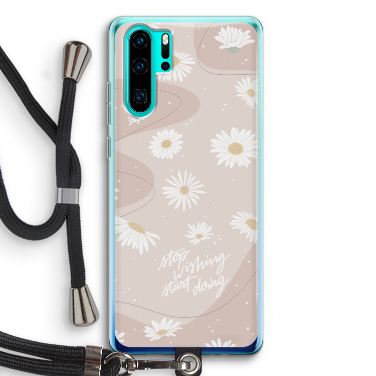 Daydreaming becomes reality: Huawei P30 Pro Transparant Hoesje met koord