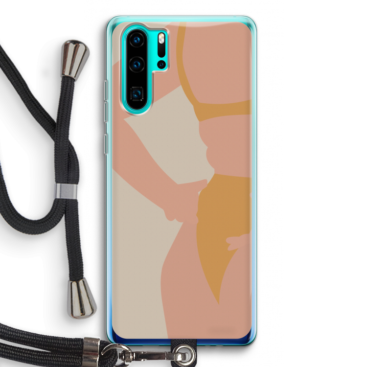Bikini body: Huawei P30 Pro Transparant Hoesje met koord