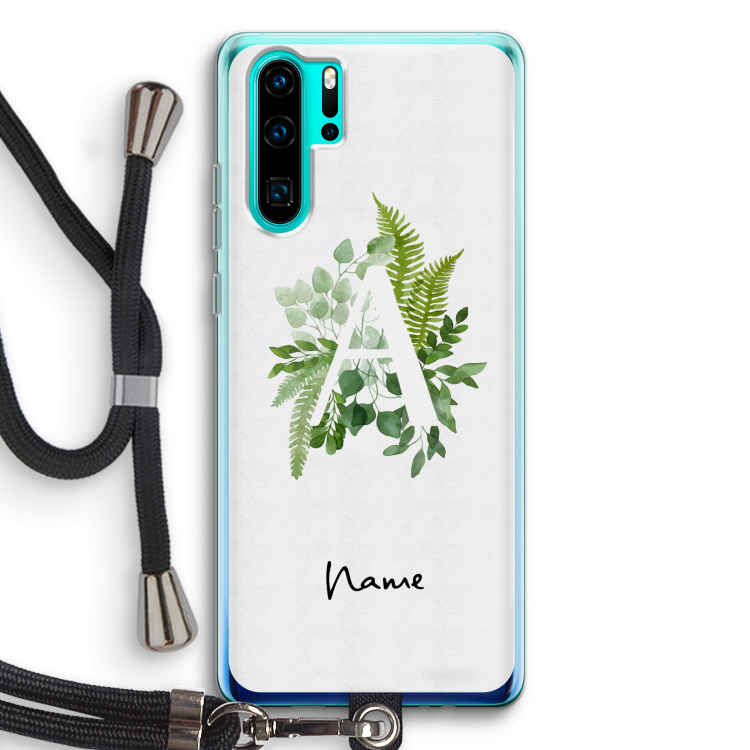 Green Brush: Huawei P30 Pro Transparant Hoesje met koord