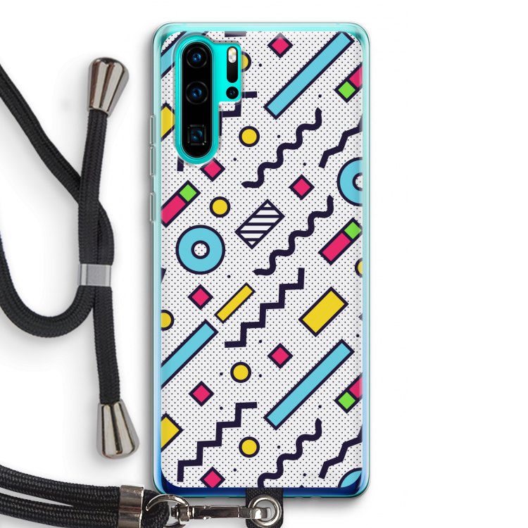8-bit N°8: Huawei P30 Pro Transparant Hoesje met koord