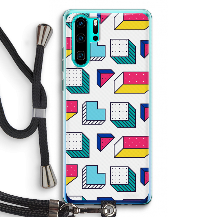 8-bit N°7: Huawei P30 Pro Transparant Hoesje met koord