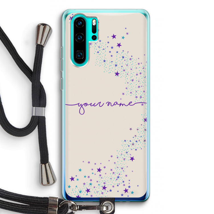 Sterren: Huawei P30 Pro Transparant Hoesje met koord