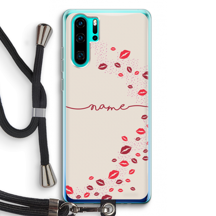 Kusjes: Huawei P30 Pro Transparant Hoesje met koord