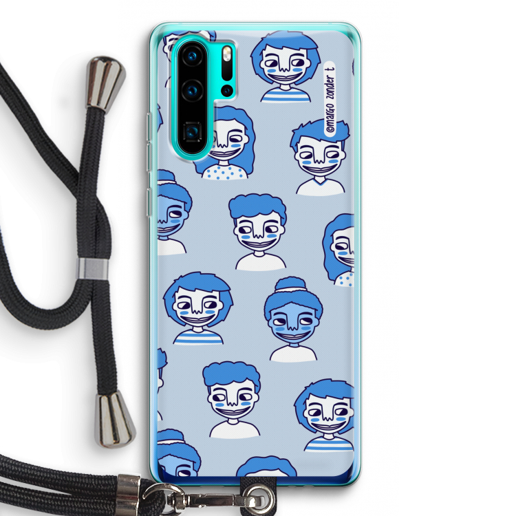 Gezichtjes: Huawei P30 Pro Transparant Hoesje met koord
