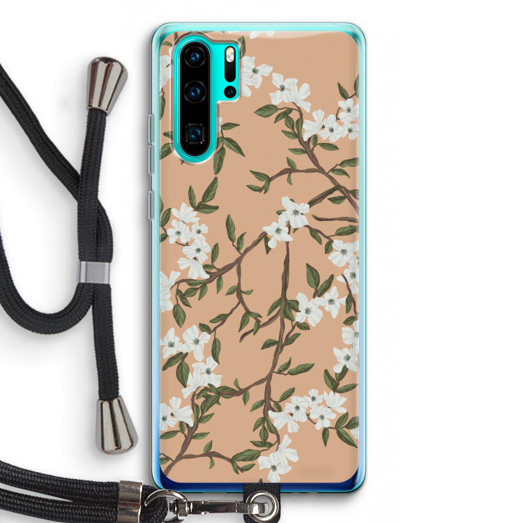 Blossoming spring: Huawei P30 Pro Transparant Hoesje met koord