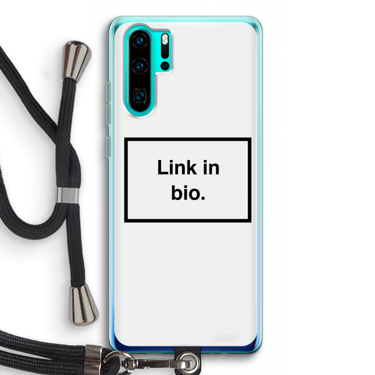 Link in bio: Huawei P30 Pro Transparant Hoesje met koord