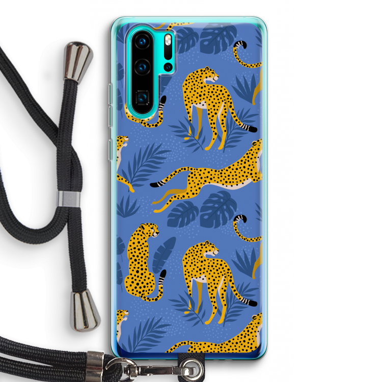 Luipaard: Huawei P30 Pro Transparant Hoesje met koord