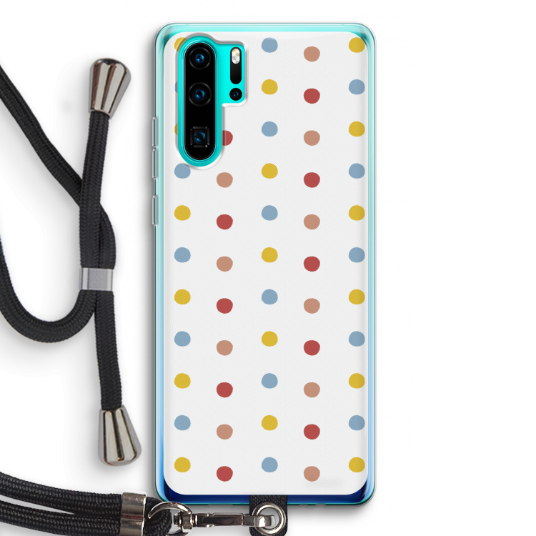 Bollen: Huawei P30 Pro Transparant Hoesje met koord