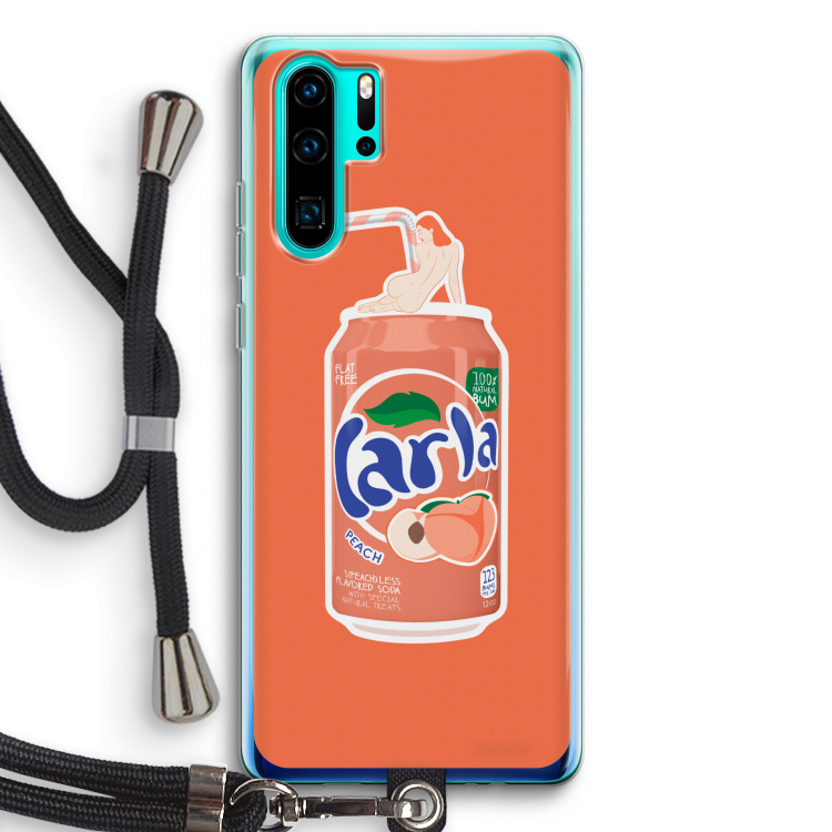 S(peach)less: Huawei P30 Pro Transparant Hoesje met koord