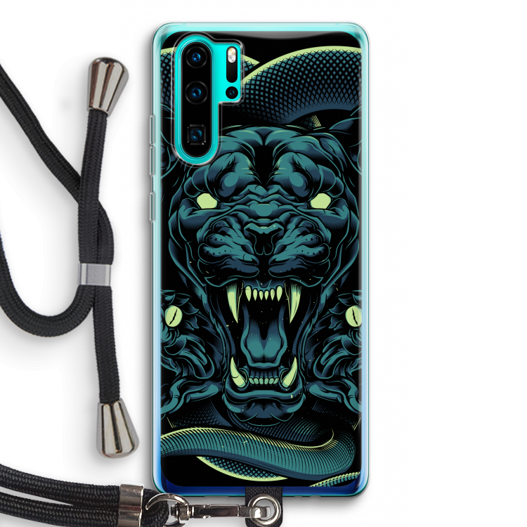 Cougar and Vipers: Huawei P30 Pro Transparant Hoesje met koord