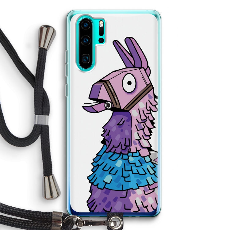 Lama: Huawei P30 Pro Transparant Hoesje met koord