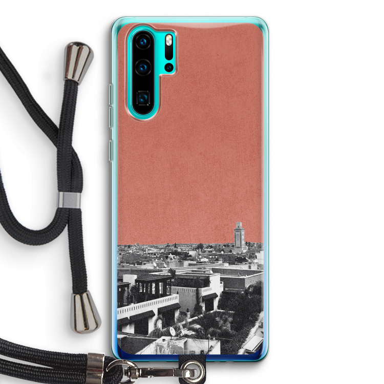 Marrakech Skyline : Huawei P30 Pro Transparant Hoesje met koord