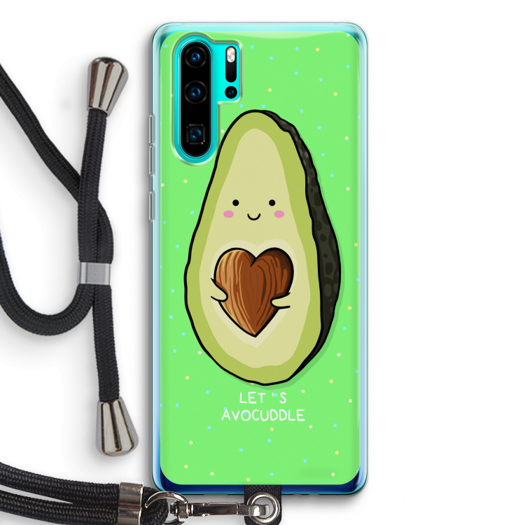 Avocuddle: Huawei P30 Pro Transparant Hoesje met koord