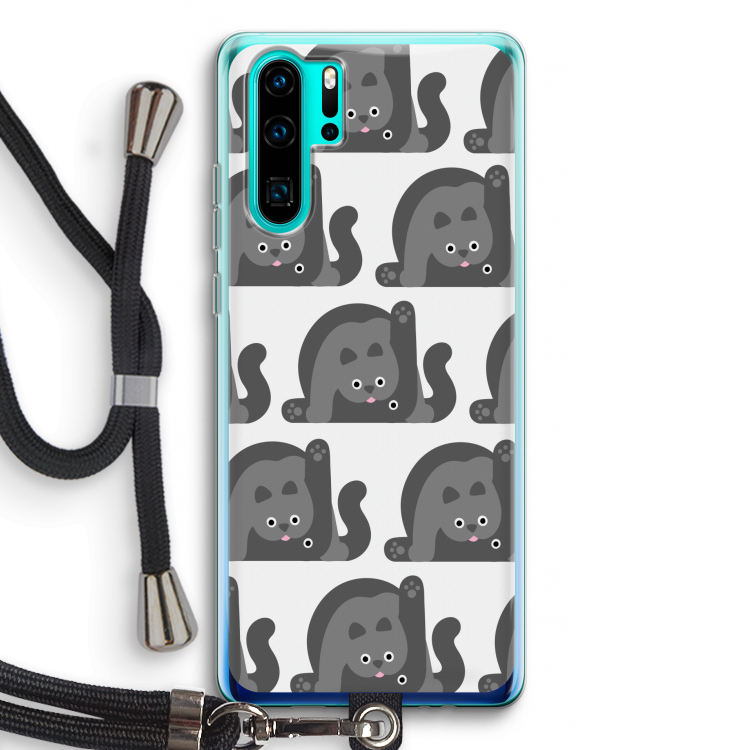 Cats: Huawei P30 Pro Transparant Hoesje met koord