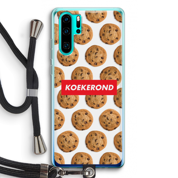 Koekerond: Huawei P30 Pro Transparant Hoesje met koord