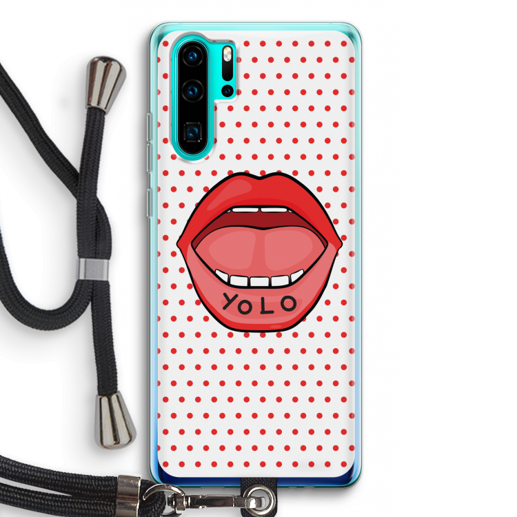 Yolo Denise: Huawei P30 Pro Transparant Hoesje met koord