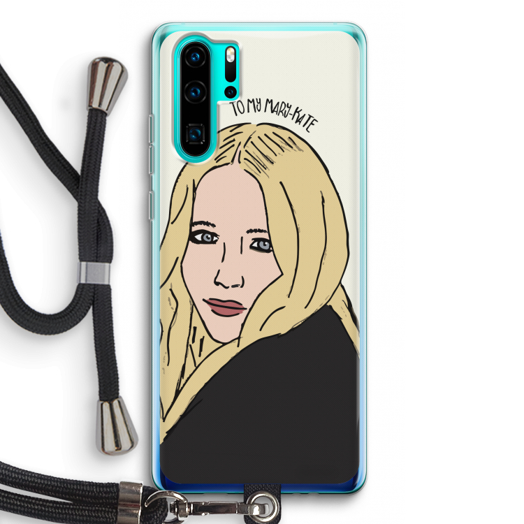 Mary Kate: Huawei P30 Pro Transparant Hoesje met koord