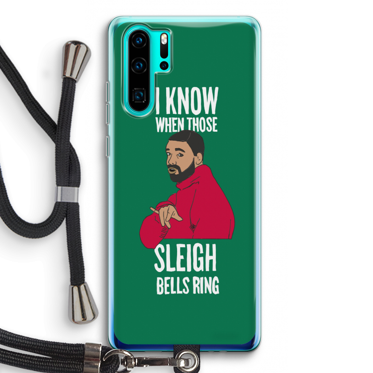 Sleigh Bells Ring: Huawei P30 Pro Transparant Hoesje met koord