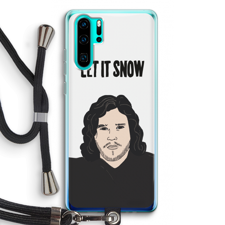 Let It Snow: Huawei P30 Pro Transparant Hoesje met koord