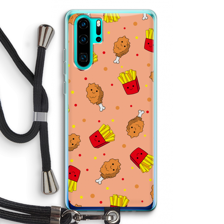 Chicken 'n Fries: Huawei P30 Pro Transparant Hoesje met koord