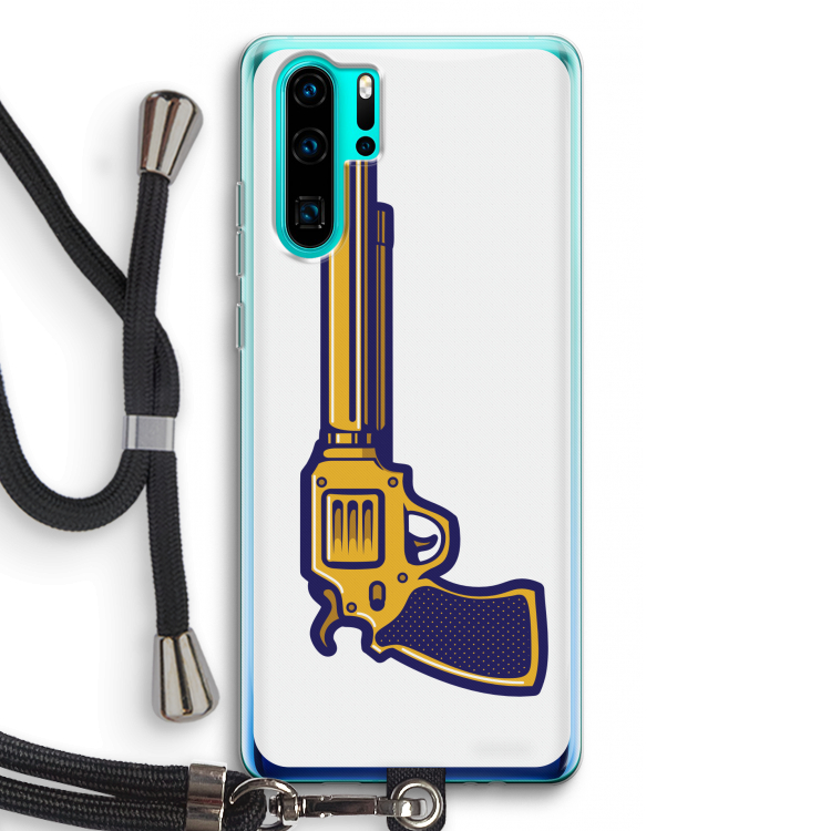 Pew Pew Pew: Huawei P30 Pro Transparant Hoesje met koord