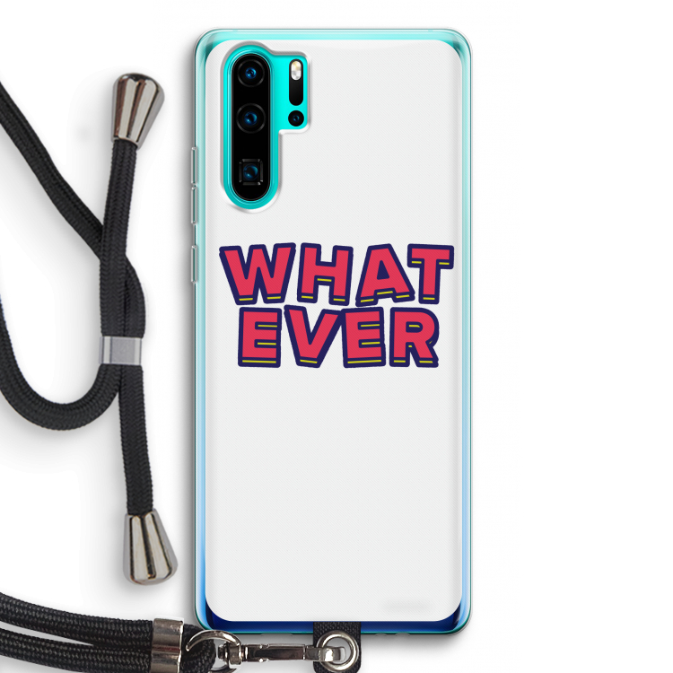 Whatever: Huawei P30 Pro Transparant Hoesje met koord