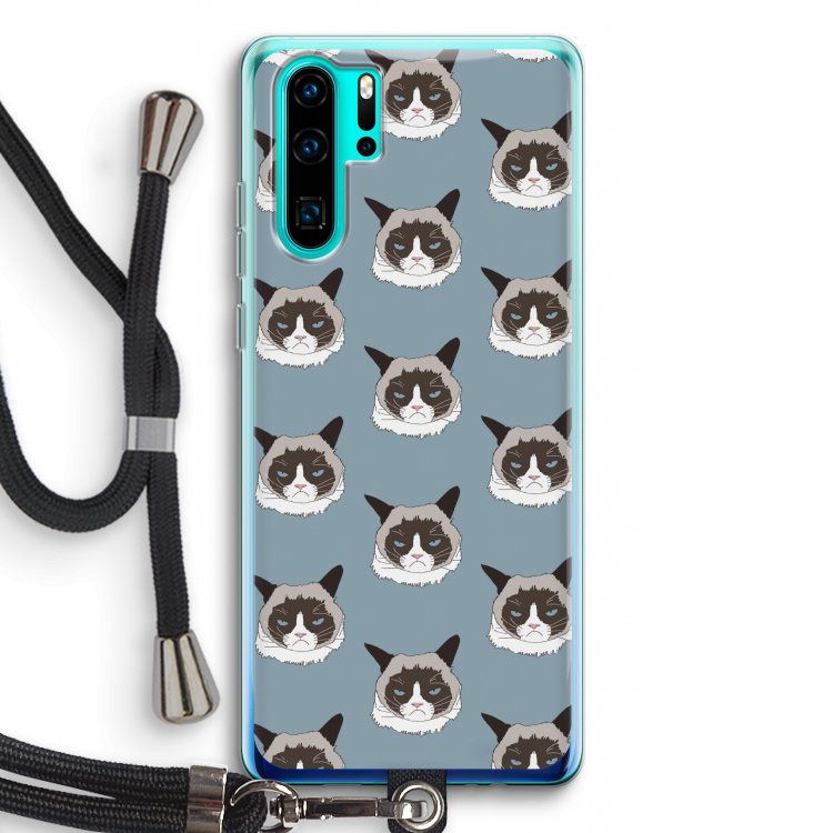 It's a Purrr Case: Huawei P30 Pro Transparant Hoesje met koord