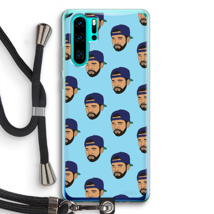 Drake Away: Huawei P30 Pro Transparant Hoesje met koord