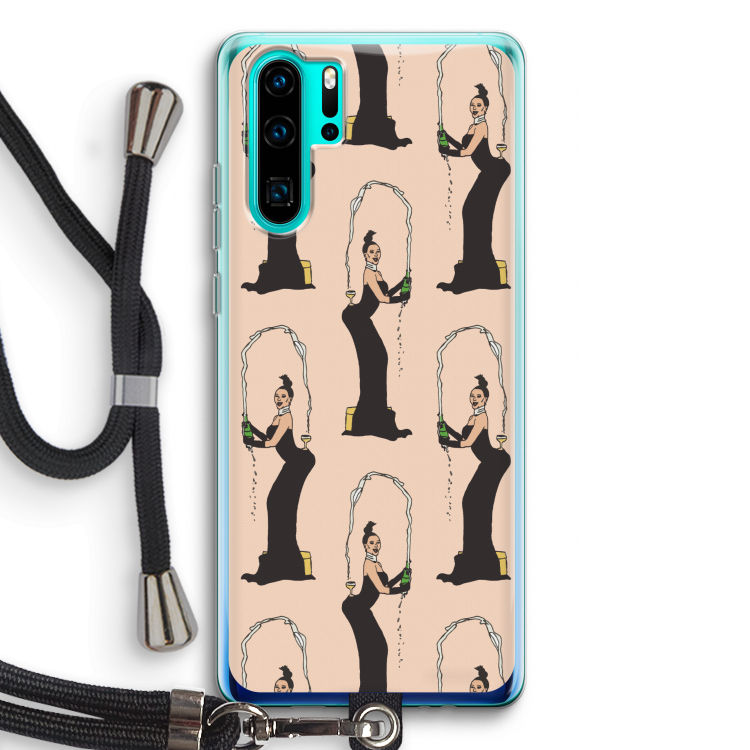 Pop Some Kim: Huawei P30 Pro Transparant Hoesje met koord