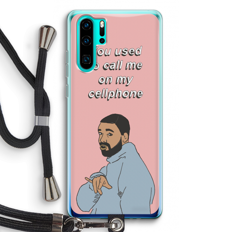 Hotline bling: Huawei P30 Pro Transparant Hoesje met koord