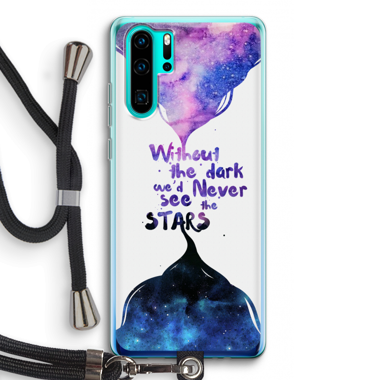 Stars quote: Huawei P30 Pro Transparant Hoesje met koord