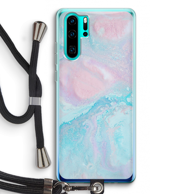 Fantasie pastel: Huawei P30 Pro Transparant Hoesje met koord