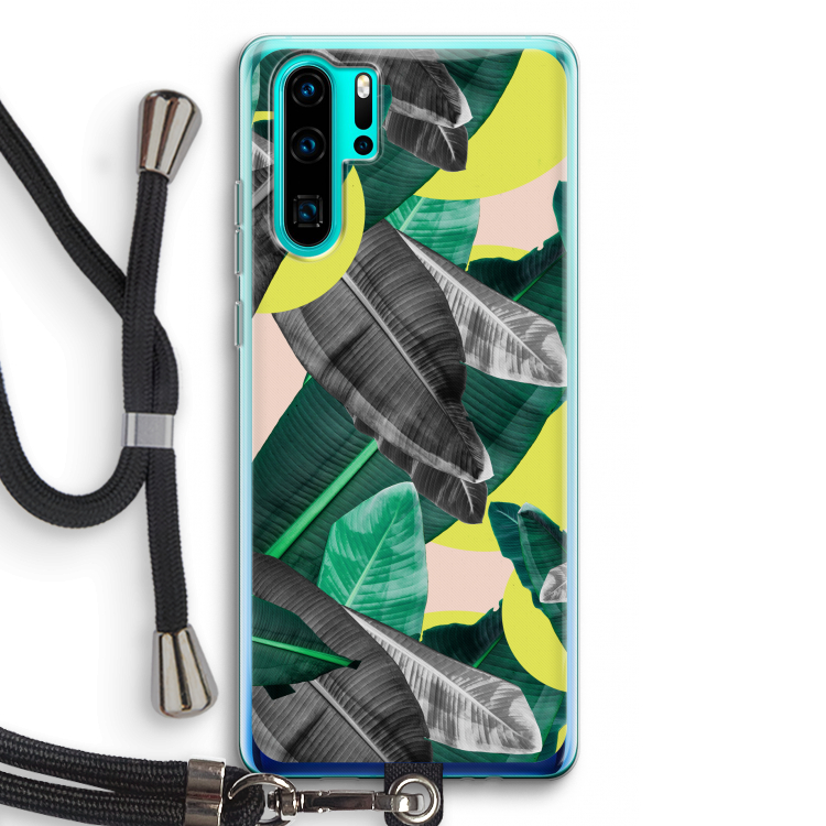 Fantasie jungle: Huawei P30 Pro Transparant Hoesje met koord