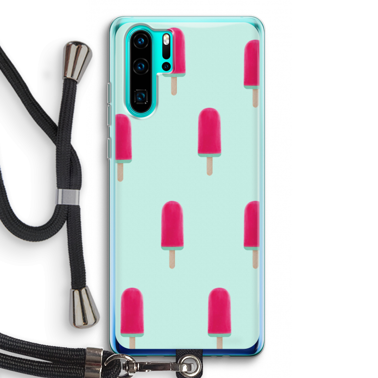 Waterijsje: Huawei P30 Pro Transparant Hoesje met koord
