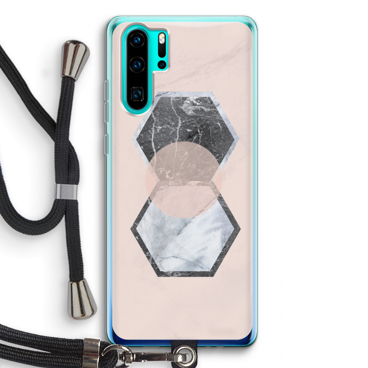 Creatieve toets: Huawei P30 Pro Transparant Hoesje met koord