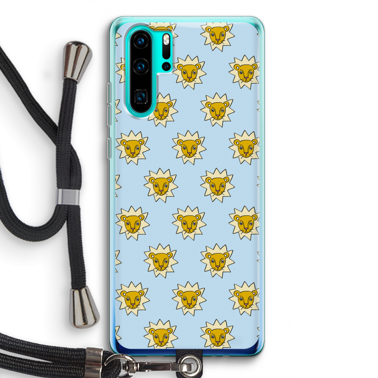 Leeuwenkoppen: Huawei P30 Pro Transparant Hoesje met koord