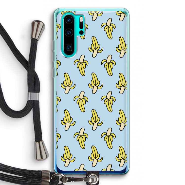 Bananas: Huawei P30 Pro Transparant Hoesje met koord